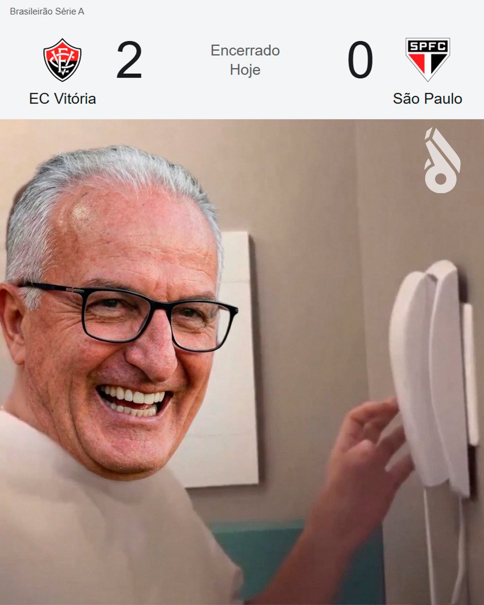 desimpedidos's tweet image. Dorival nesse momento

#Futebol #FutebolBrasileiro #SãoPaulo #Vitória #DorivalJr