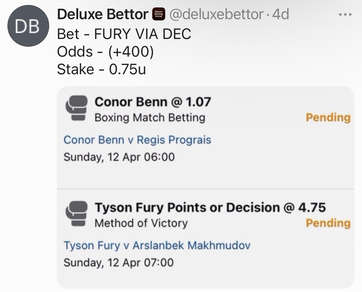 Deluxe Bettor tweet media