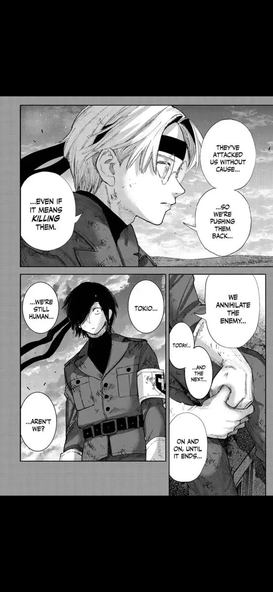 SHINGEKIYAIBA's tweet image. Azuma he's still contemplating.