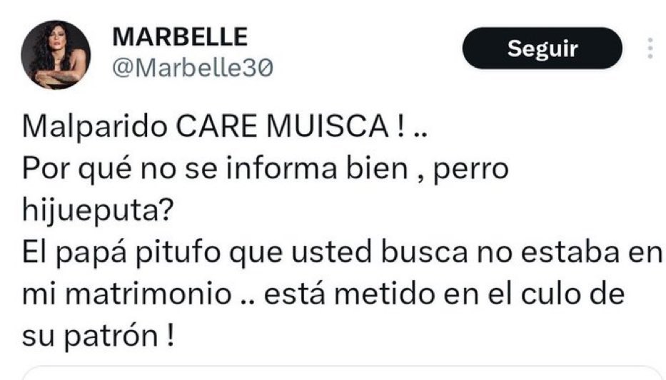 A estas alturas me asalta la duda de quien siente mayor vergüenza, si la delicadísima Marbelle por tener por padrino de bodas a un implicado de los archivos de Epstein, o el muy exclusivo Andrés Pastrana por tener por comadre a una ordinaria como Marbelle. ¡Hagan sus apuestas!