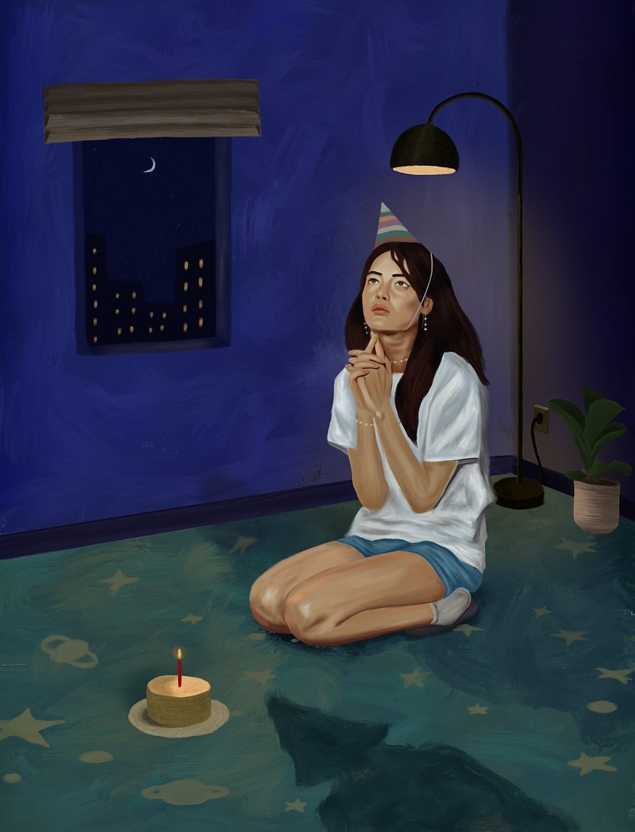 Violet in an empty space tweet media