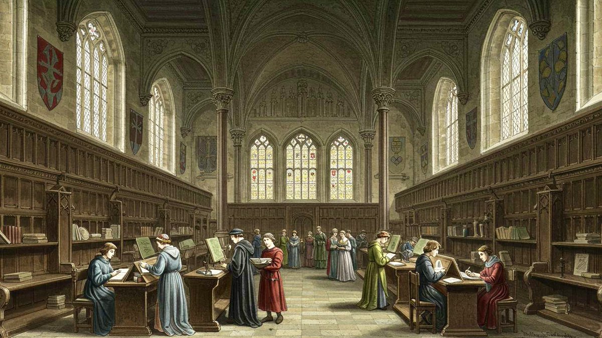Both Oxford &amp; Cambridge University were founded and built by Catholics. 

Everyone who studied and taught there prior to the reformation were strictly Catholic. 

Students were ordained into minor holy orders and studied arts, civil and canon law, philosophy, medicine and much