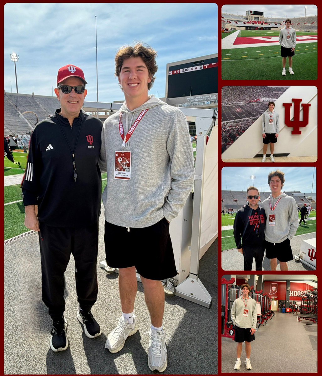 RidgeJanes's tweet photo. Great day with the National Champions @IndianaFootball Thank you @CCignettiIU @coachgrantcain @Coach_AHiggins @coach_buddha @MattWilsonDPP @Jared_Kelly7 @IUFBRecruiting @TheHoosierOn3 @shaynep_media @MB_Weaver @JeffRabjohns @JHMerrittJr @CoachPoe1914 @DeSmetFB @JPRockMO @GSV_STL https://t.co/LOSYucWTOb