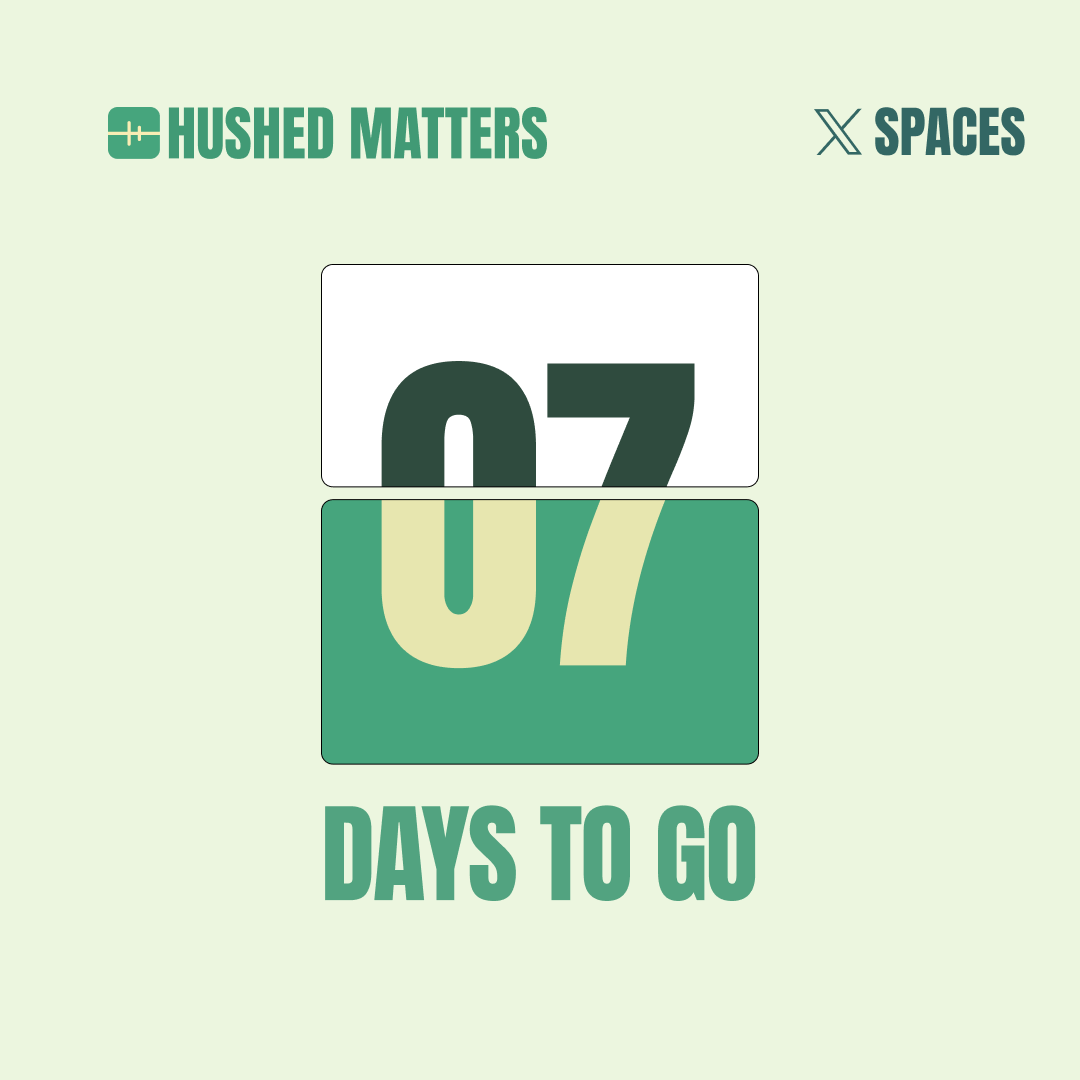 HushedMatters's tweet photo. 7 days to go… ⏳
The questions get deeper. The conversation gets louder.
Stay tuned.
#7DaysToGo #Countdown #XSpace #Media #Society #ConversationsThatMatter https://t.co/XUacIS8Dlq