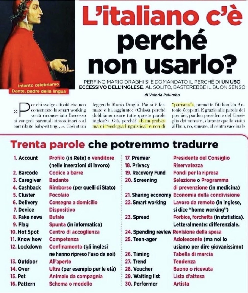 Proposta condivisibile