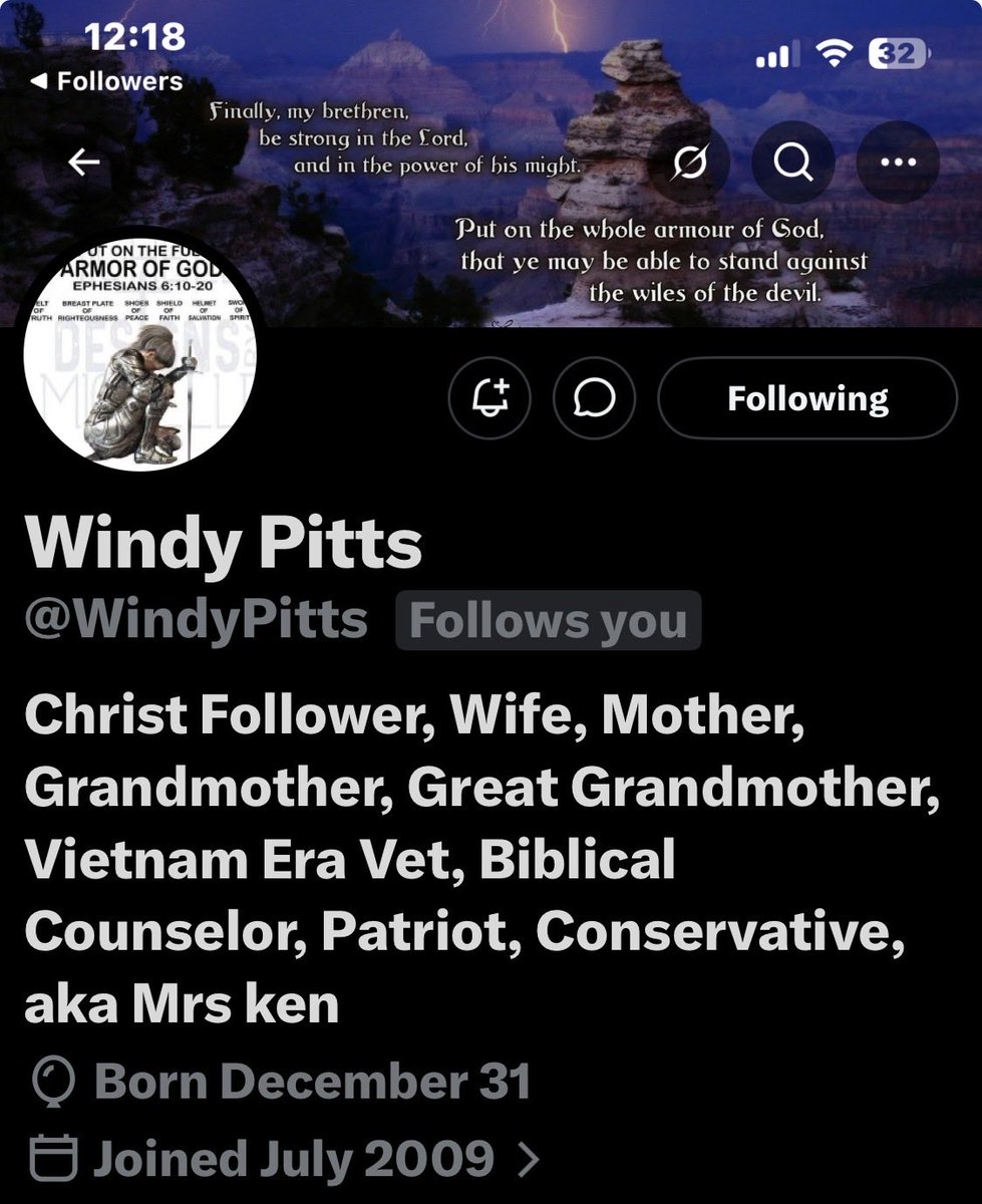 Vietnam-era veteran only has 93 followers supporting her.Come on, folks, we need to do better than that.<a href="/WindyPitts/">Windy Pitts</a> 🇺🇸