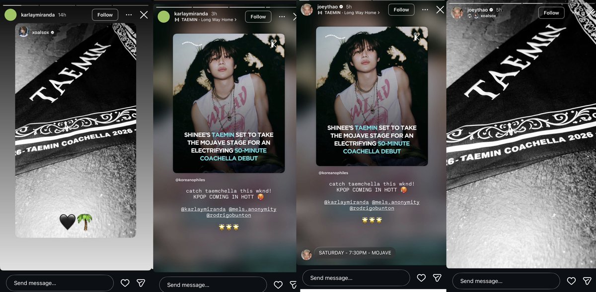 frvnkii's tweet photo. #TAEMIN is working with stylists &amp; costume designers Joey Thao &amp; Karla Miranda for #TAEMCHELLA

They've worked for stars like Ariana Grande, Bad Bunny, BLACKPINK, Paris Hilton, Camila Cabello, Conan Gray, Victoria Monet, and more- on events like #Coachella, the Super Bowl, etc~ https://t.co/X99EwbltCG
