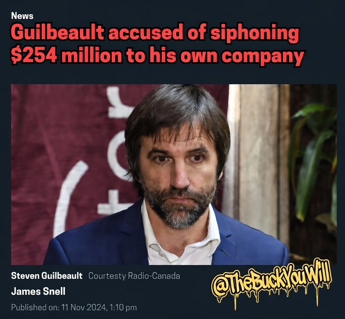 TheBuckYouWill's tweet photo. 🚨Please keep reposting this story.🚨

How come the green slush fund story just went away?

@S_Guilbeault, the ultimate climate grifter, doesn't get a free pass, has embezzled millions & shouldn't have been re-elected...

...he needs to go to Federal prison, not hide out on the Liberal back bench.