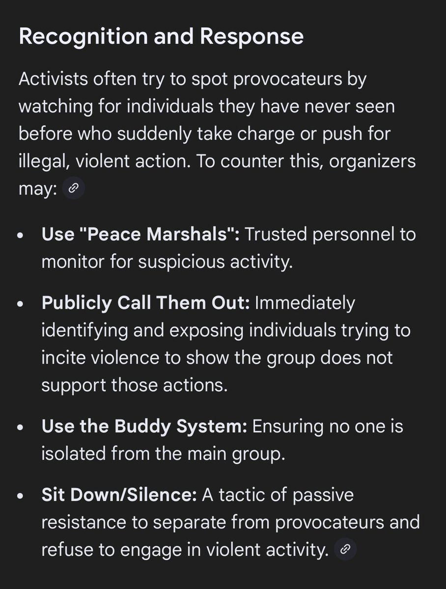 SemperFi0101's tweet photo. Hopefully they are paying attention to their own government who will most definitely deploy agents into their protest. These agents will be used to try and disrupt and turn a peaceful protest into a violent one in order to give them a reason to shut it down. This is the tactic they use every time in every country so pay attention. 👇