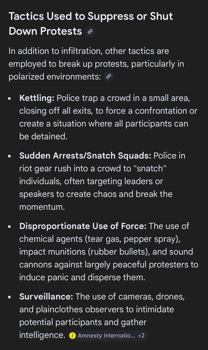 SemperFi0101's tweet photo. Hopefully they are paying attention to their own government who will most definitely deploy agents into their protest. These agents will be used to try and disrupt and turn a peaceful protest into a violent one in order to give them a reason to shut it down. This is the tactic they use every time in every country so pay attention. 👇
