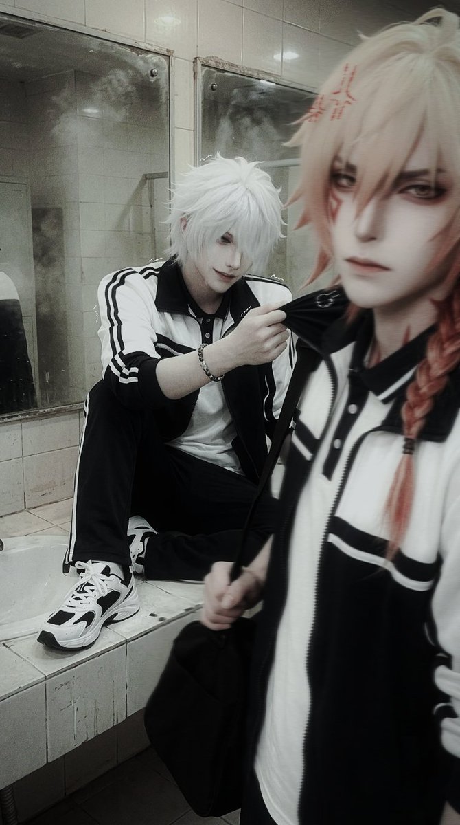 Improperpathway's tweet image. #🍷☀️ ! LATE POST ! 
高中AU &amp;gt;  敌厄
#myphai #phaidei #中学 #HonkaiStarRail #hsr #崩解之星轨道 #cosplay