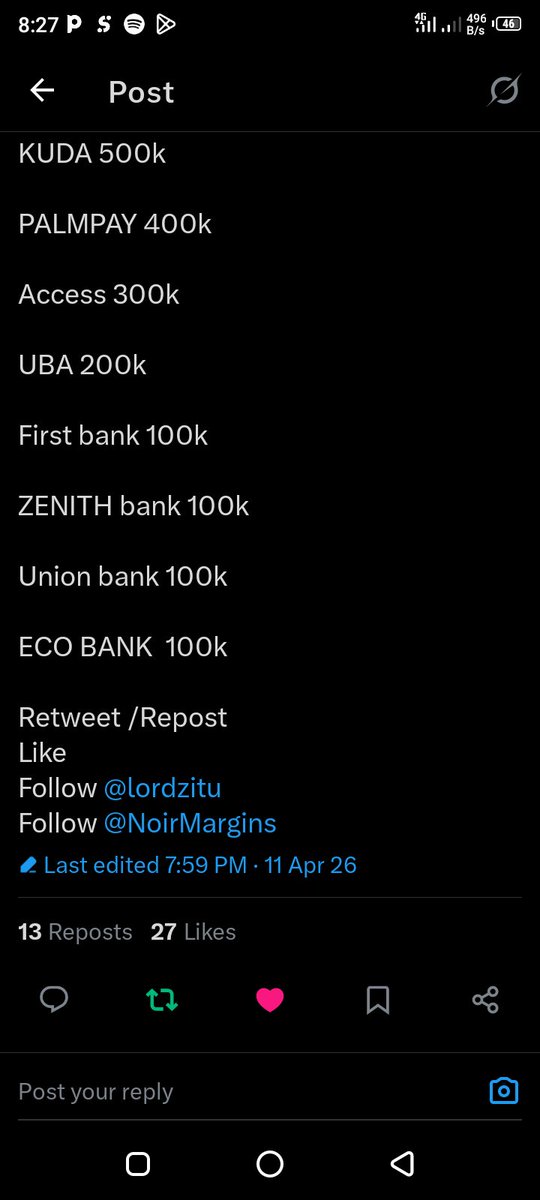 iamcaspo's tweet photo. @KingTunde_SZN @lordzitu @NoirMargins Done sir
Opay
9038345648
Christopher A.
Blessed are you https://t.co/y5rkj4ZeWc