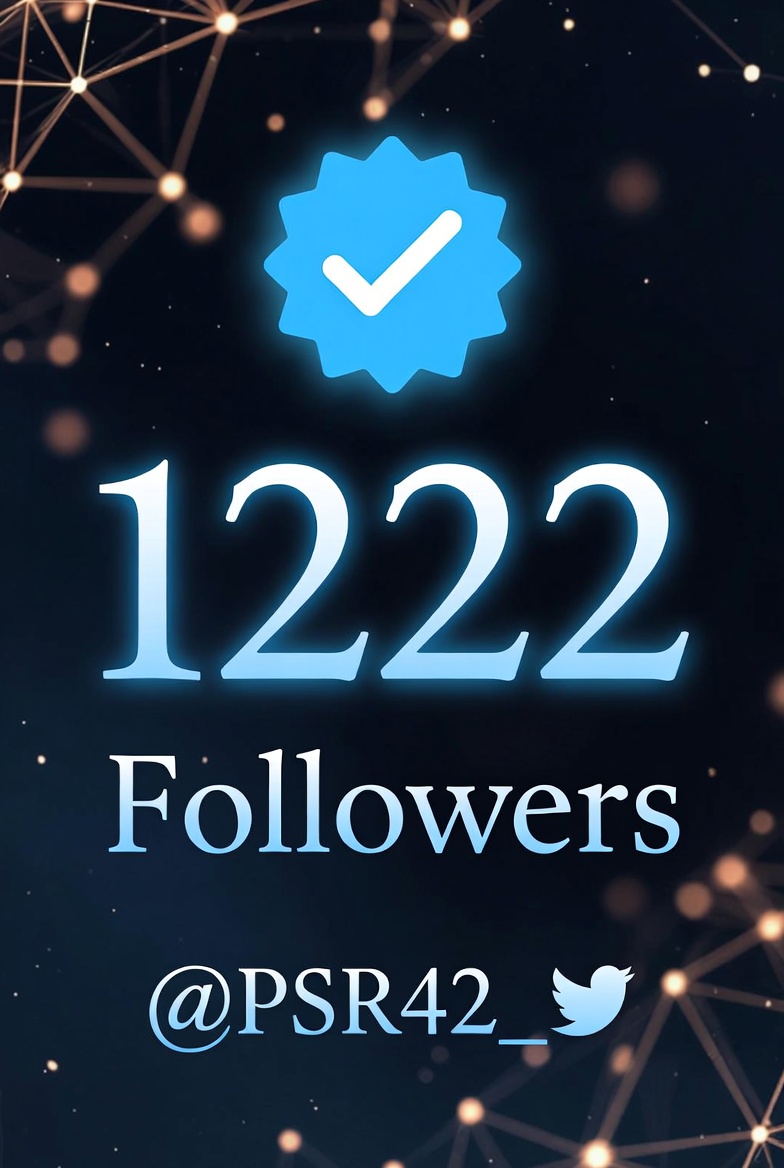 If you need 1222+ followers💫

Just Say :- Hi

Let's follow you Asap💯🤝