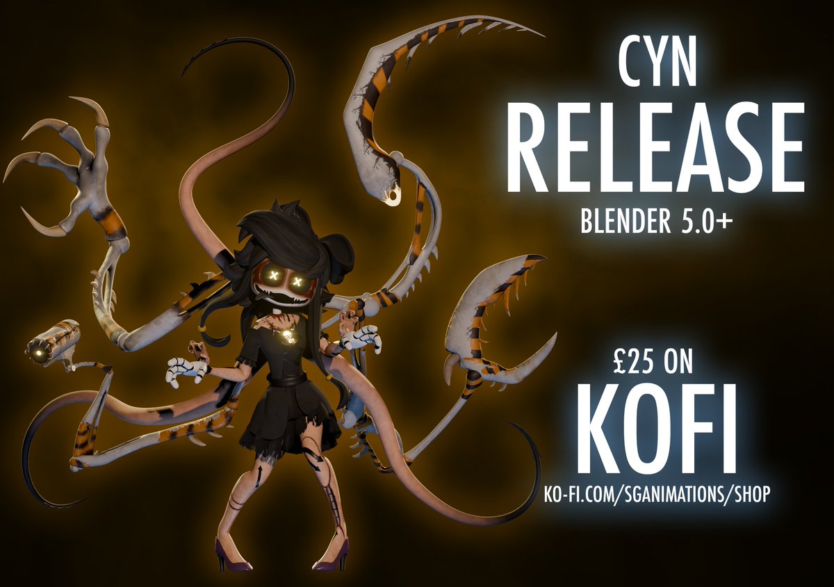 Surprise :)

Cyn is now available for purchase on my KoFi!

Link here: ko-fi.com/s/f2418e45d7