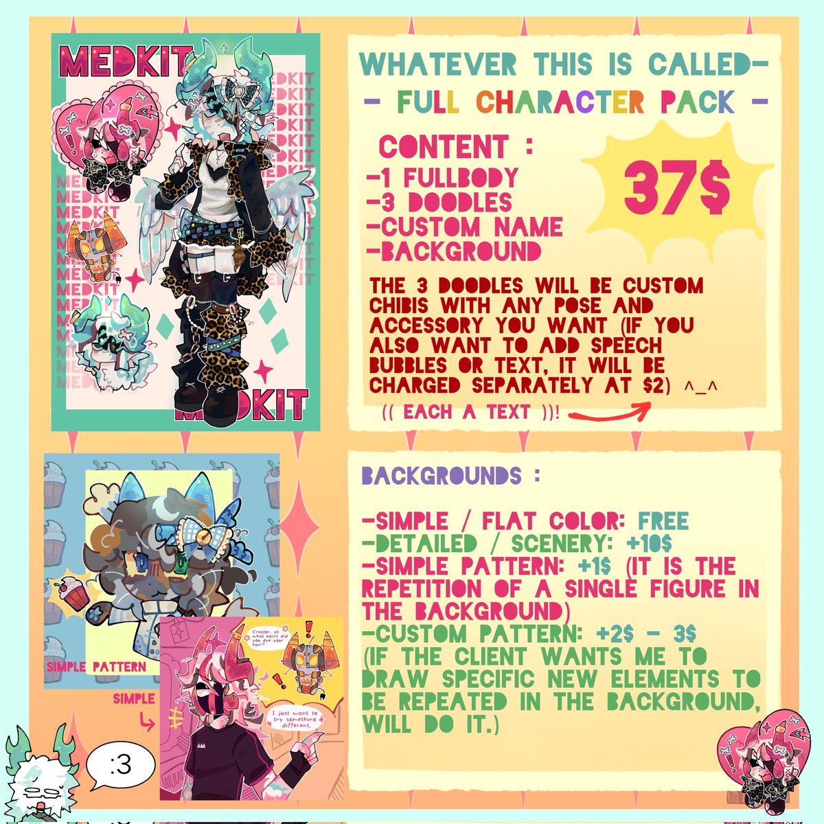 Sg_nik4's tweet photo. Hai I'm opening commissions for the first time!🎨

• I've decided to start with 10 slots. I'm sorry if the prices seem a bit high, but I really need the financial support right now and I'd deeply appreciate your help<3

• Add me on Discord if you're interested :_subbykatnyanxp_ https://t.co/GXur9Vb3Hz