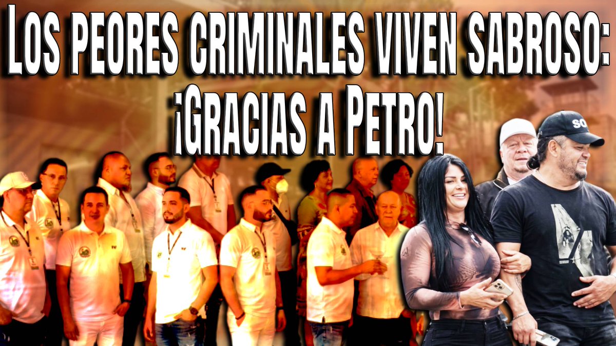PETRO puso a vivir sabroso a sus socios: los criminales más peligrosos y a los lambones de su círculo cercano. El resto, como 50 millones, nos tenemos que partir el lomo para pagar el despilfarro y la impunidad presidencial. youtu.be/vi_3rfeAiM4