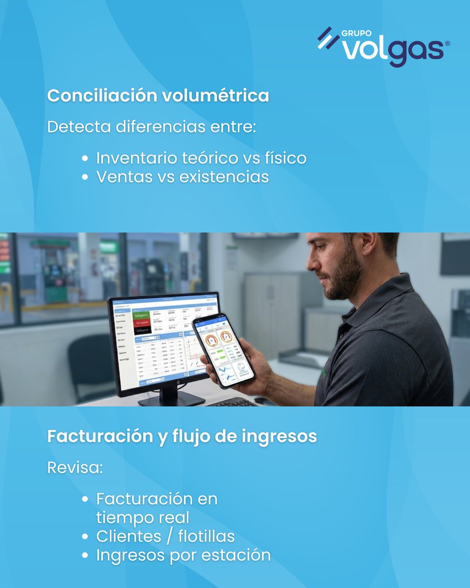 GrupoVolgas's tweet image. ¿Operas varias gasolineras? ⛽ Si no puedes ver tus niveles de tanque y ventas en tiempo real desde tu celular, estás perdiendo el control de tu negocio.
Descubre los 4 indicadores clave que debes monitorear desde un solo tablero. 📊
#GrupoVolgas #ControlVolumetrico #VolGAS