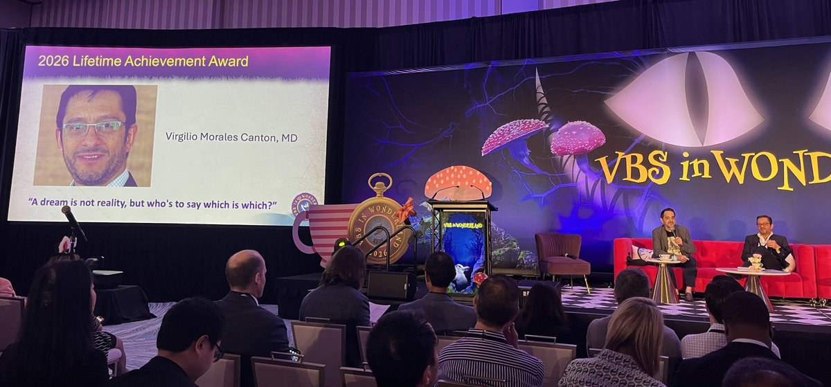 RetinaToday's tweet image. Congratulations to Virgilio Morales Canton, MD, the 2026 Lifetime Achievement awardee! He sat down with Jorge A. Fortun, MD, to share his journey, both personally and professionally. @VitBuckleSoc @YoungMDConnect #VBSinWonderland #retina