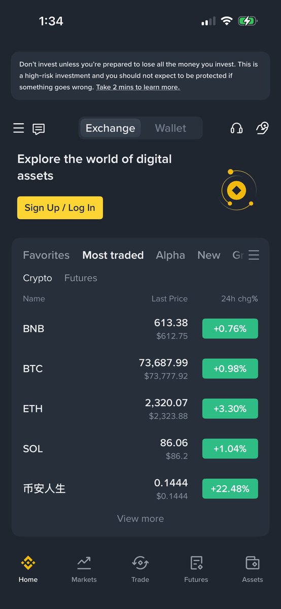 Bruh what is the bottom coin on <a href="/binance/">Binance</a> and are you guys just trading anything on that exchange now??