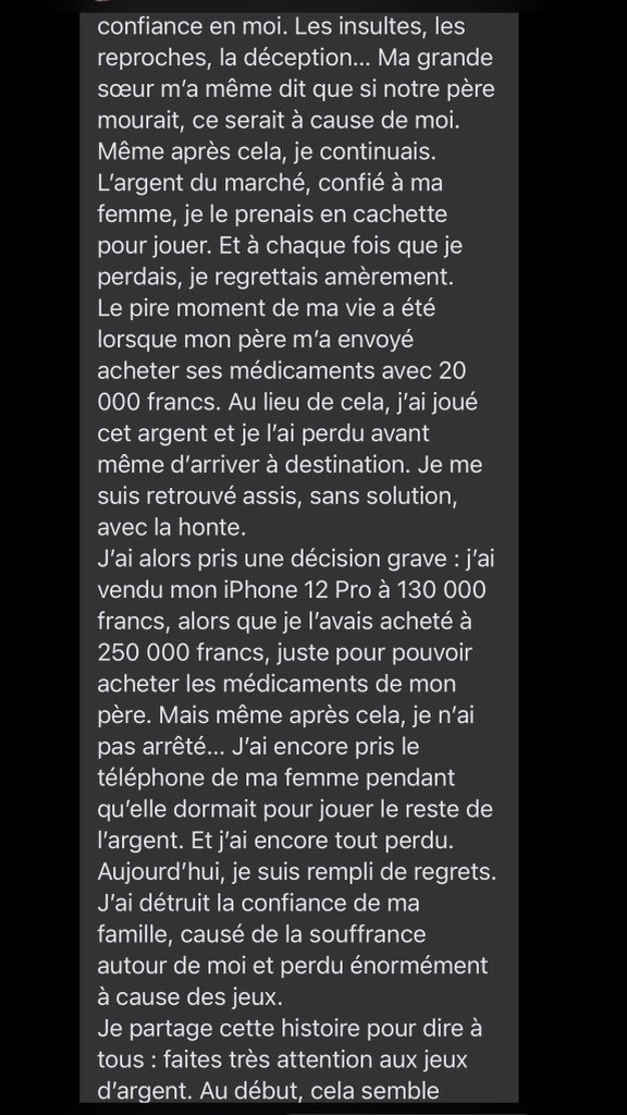 LucaVaran's tweet photo. l’impact des paris sportifs 🤦🏾‍♂️ https://t.co/nVzY18Je69