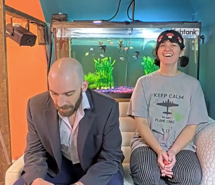 bongo is so happy the show got extended #fishtanklive #fishtankdotlive