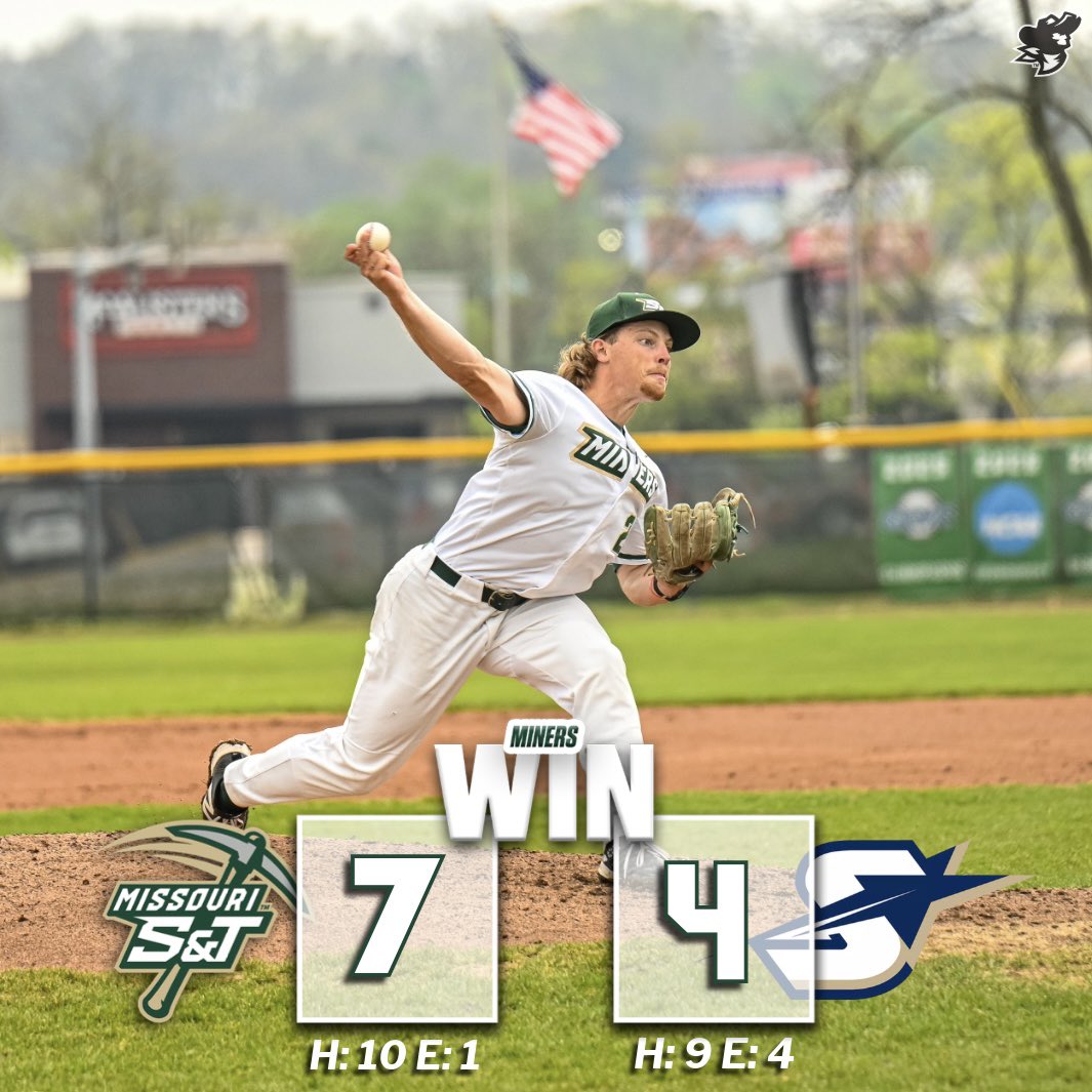 Miners_BSB's tweet photo. Schisler goes a complete 9 innings as the Miners set a school record for longest win streak by ANY Miner program!

#MinerPride https://t.co/l8wxxH61cP