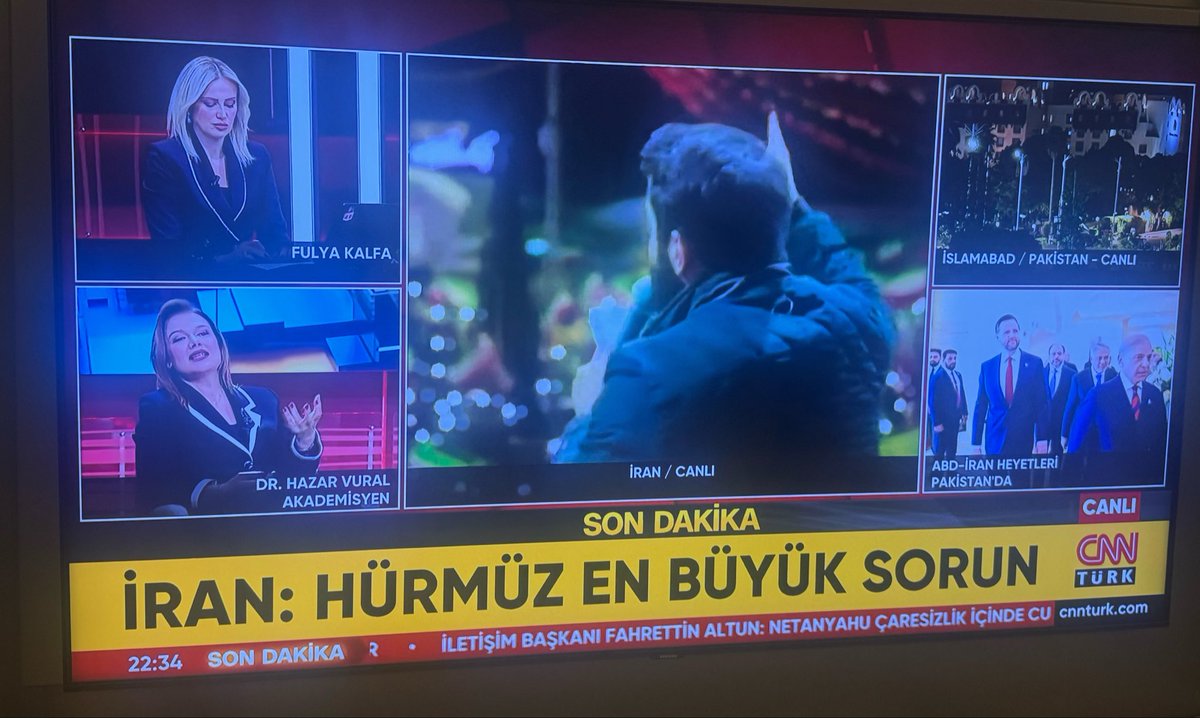 dogruserkan's tweet photo. @iletisim başkanı Fahrettin Altun İran-ABD gerilimine ilişkin açıklama yapıyormuş 🙄. Ben demiyorum @cnnturk 11/04/2026 tarihli yayınında öyle diyor. Adına ne diyelim? Özensizlik, dikkatsizlik, liyakatsizlik? Ne derseniz deyin, tam bir rezalet! https://t.co/5FKb0JnoF8