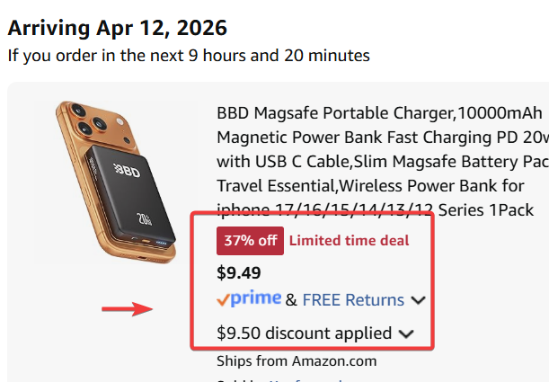 Pricerrors's tweet image. RESTOCKED WITH NEW CODE FOR $9 MAGSAFE CHARGER

New code is VIA5HPN5 for the double discount.

code got clipped last time...

pricedoffers.com/r4a5w #ad