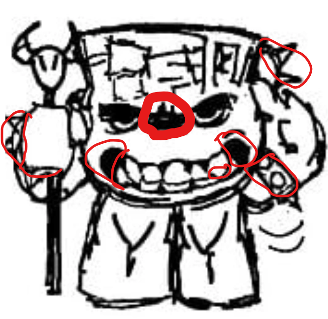 deathlydead1989's tweet photo. things i would change about the new koolkiller design remove the spikes make the shadow between the eyes gone that may be a stylistic thing so correct me if im wrong no fangs only make his teeth and gums show and thats all this is not hate at all ok #forsaken #Roblox #koolkiller https://t.co/5oyXpw2lWM