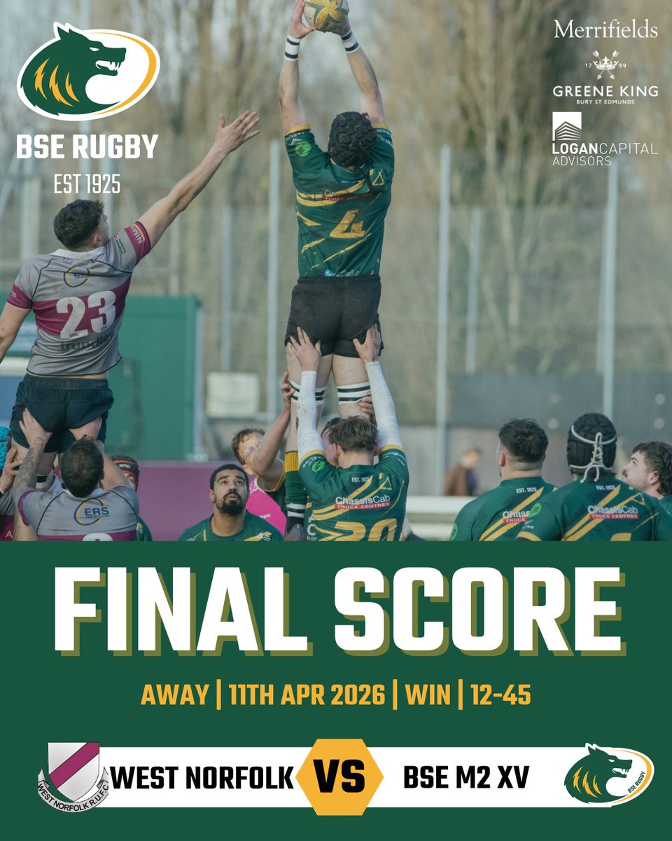 BSERugby's tweet image. FINAL SCORE

The 2s keep their momentum going with a great win at West  Norfolk today.

POTM was Paddy Ashdown. 

#Rugby #CommunityFirst #OneClub #morethanjustarugbyclub #BSERugby