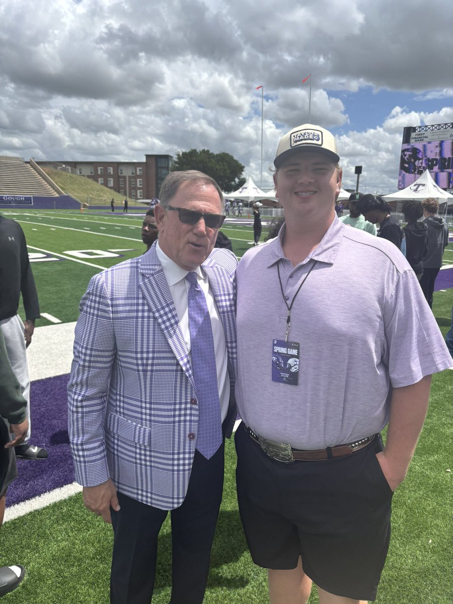 AllenGarr28758's tweet photo. Thank you @TarletonFB for the visit and tour. I look forward to camp this summer. https://t.co/PmHrynEVBp