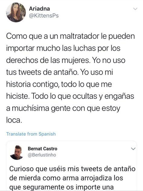 DanielRodriR's tweet photo. @BernatCastro87 La gracia que me hace verte dando lecciones a todo el mundo y con esos aires de superioridad, cuando todos sabemos la basura de persona que eres. Seguro que a tu exnovia le hace la misma gracia. 

Lástima que las amenazas que hiciste para victimizarte no las llevaras a cabo. https://t.co/Ob4OHk9HNB