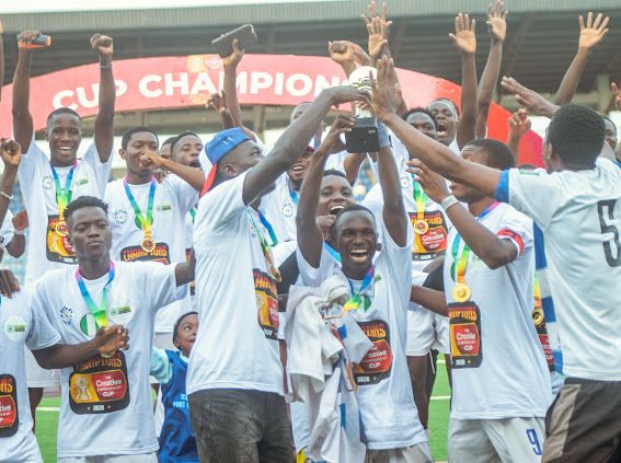 TCC_League's tweet photo. Historic!

@AtlanticBFC lift the TCC Cup trophy 🏆 for the first time.

Congrats.

#TCCCupFinal | #DSCATL | #TCCCup26 | #Bet9ja https://t.co/KcWqu2RU2N