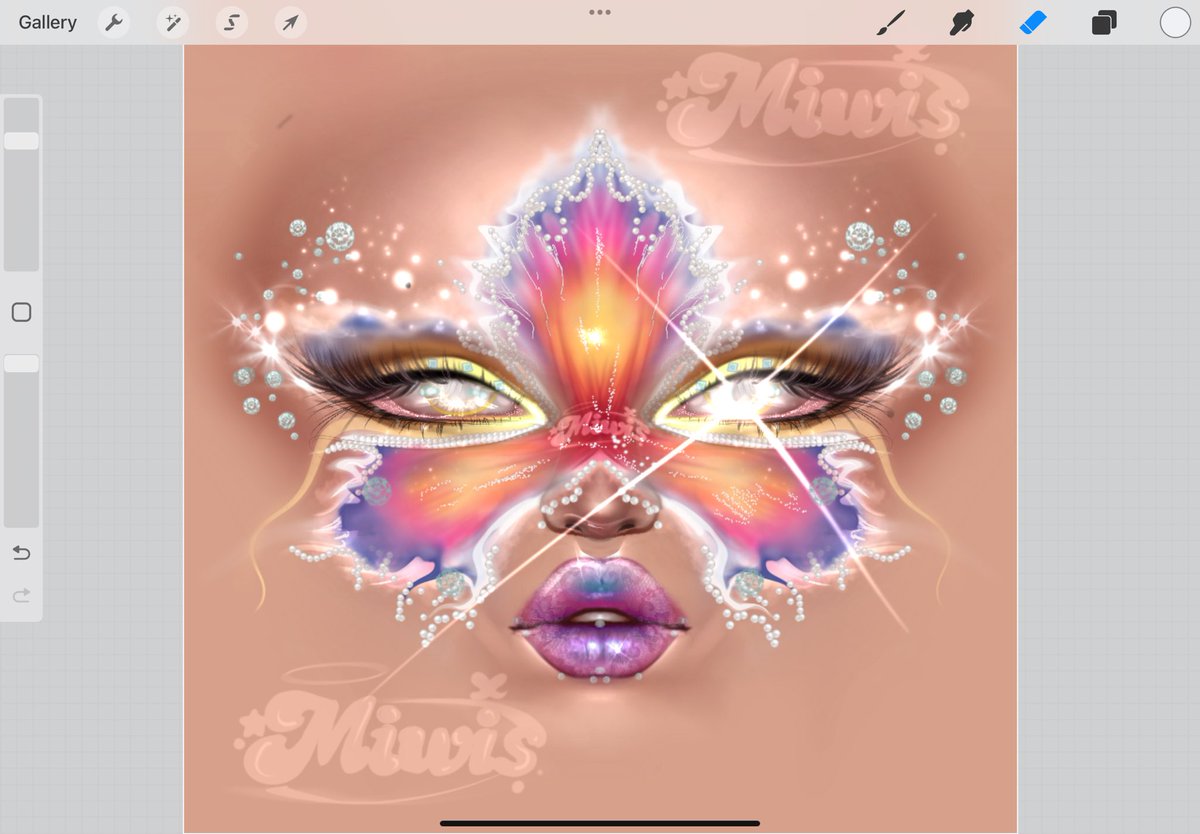 Miwsiaa's tweet image. Summer faces make up inspired by the midnight sun🌺🪸

#roblox #art #makeup #summer #robloxartist #robloxart #robloxdev #makeuplooks