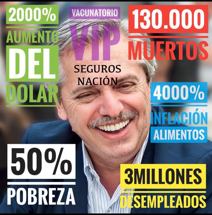<a href="/elduckpost/">ELDUCK</a> Este viejo viagrero vicioso inútil parásito inservible HABLA?? TENES MAS DE 130MIL MUERTOS REGISTRADOS INFLACIÓN DÉFICIT Y EL PEOR GOBIERNO DE LA HISTORIA SOS LO PEOR JUNTO CON LA REA Y EL ENANO LO Q LE PASO A MIII ARGENTINA!!!