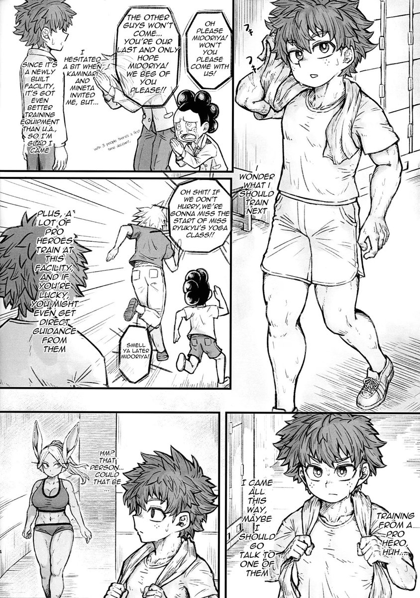 TatanPuh's tweet photo. IzuRumi - Mirko x Deku 💚🤍🥦🐰
Mirko's Estrus
💪 Muscle Training 💪
Comic/Doujin
Page 2
Art by: @saltydanshark
#Deku #IzukuMidoriya #BMHA #MyHeroAcademia #mirko #Miruko #rumiusagiyama #IzuRumi #MHA #mineta #Denki https://t.co/QlBMAeycG1
