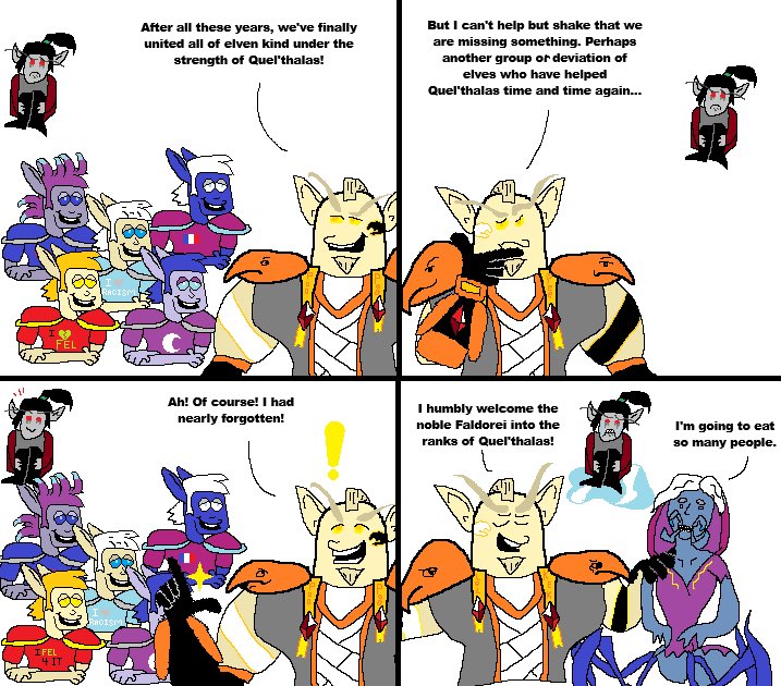 Gooldaro's tweet photo. True elven unity amongst the dorei’s. https://t.co/xYZL60ADW2