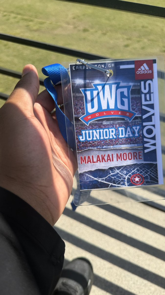 malakaimoore20's tweet photo. Had a GREAT time at @UWGFootball Junior Day. Thank y'all for having me!! Looking forward to being back on campus. #gowest🐺 @_CoachShirley @CoachTonyLotti @SKG_FBRecruits  @Coach_DanOwen
@CoachSewellUWG
@CoachKade_Glenn https://t.co/Sy69XrFVvW