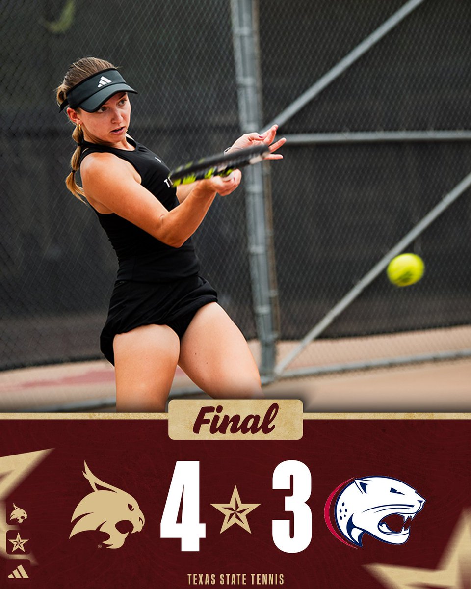 TXStateTennis's tweet photo. Took care of business 😼🔥

#EatEmUp https://t.co/aPIWDzElGv