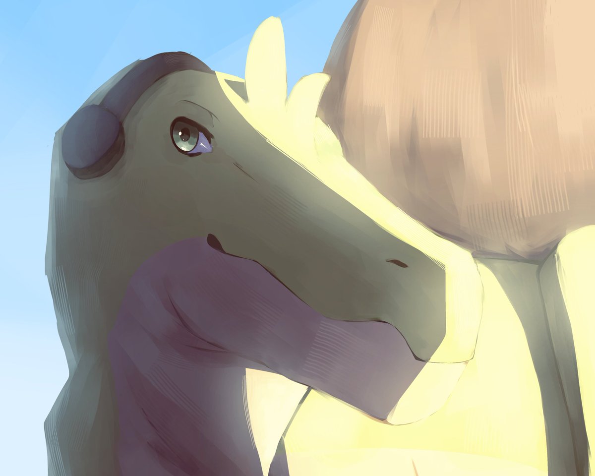 <a href="/ImGhostiKd/">🐻OhmSpino🦕🦖</a> my 2nd time drawing a dinosaur :3
also here is a fanart for ya!!
