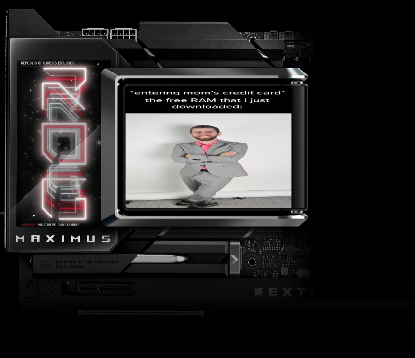 LukeMalas's tweet image. There's no better way to use the AIO's screen, Linus protecting the cpu lmao

#UpgradeWhatMatters #ASUS #X870 #Z890 #B860 #B850