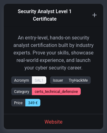 rawsec_cyber's tweet image. New entries were added on the #Rawsec #Cybersecurity Inventory

@noraj_rawsec added  

📌 PassTheCert by @AlmondOffSec
📌 SEC0, SEC1, PT1 and SAL1 certificates by @tryhackme
📌 PingCastle CME NXC by @0xTRIKKSS
📌 XSScope by @kleiton0x7e

inventory.raw.pm