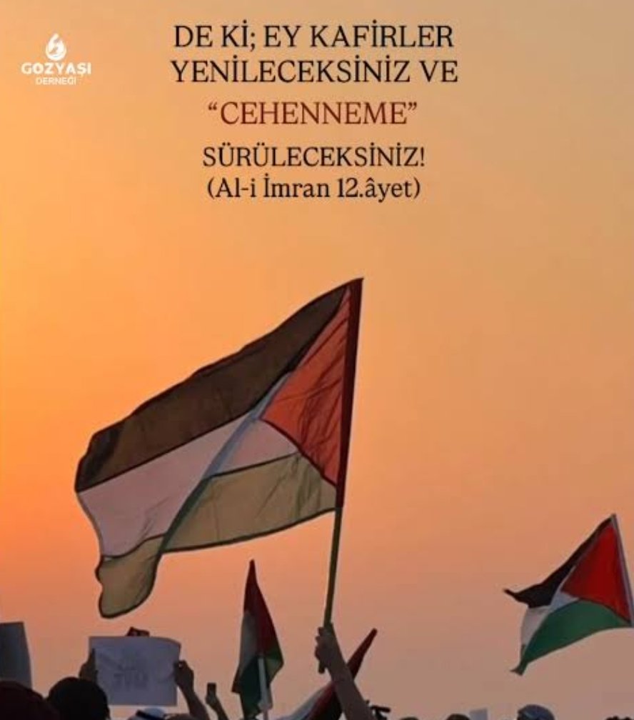gencctraderr's tweet photo. DE Kİ; EY KAFİRLER YENİLECEKSİNİZ VE "CEHENNEME"
SÜRÜLECEKSİNİZ!

 (Al-i İmran 12.âyet) #iran #gazze https://t.co/qoJeLDPrYm