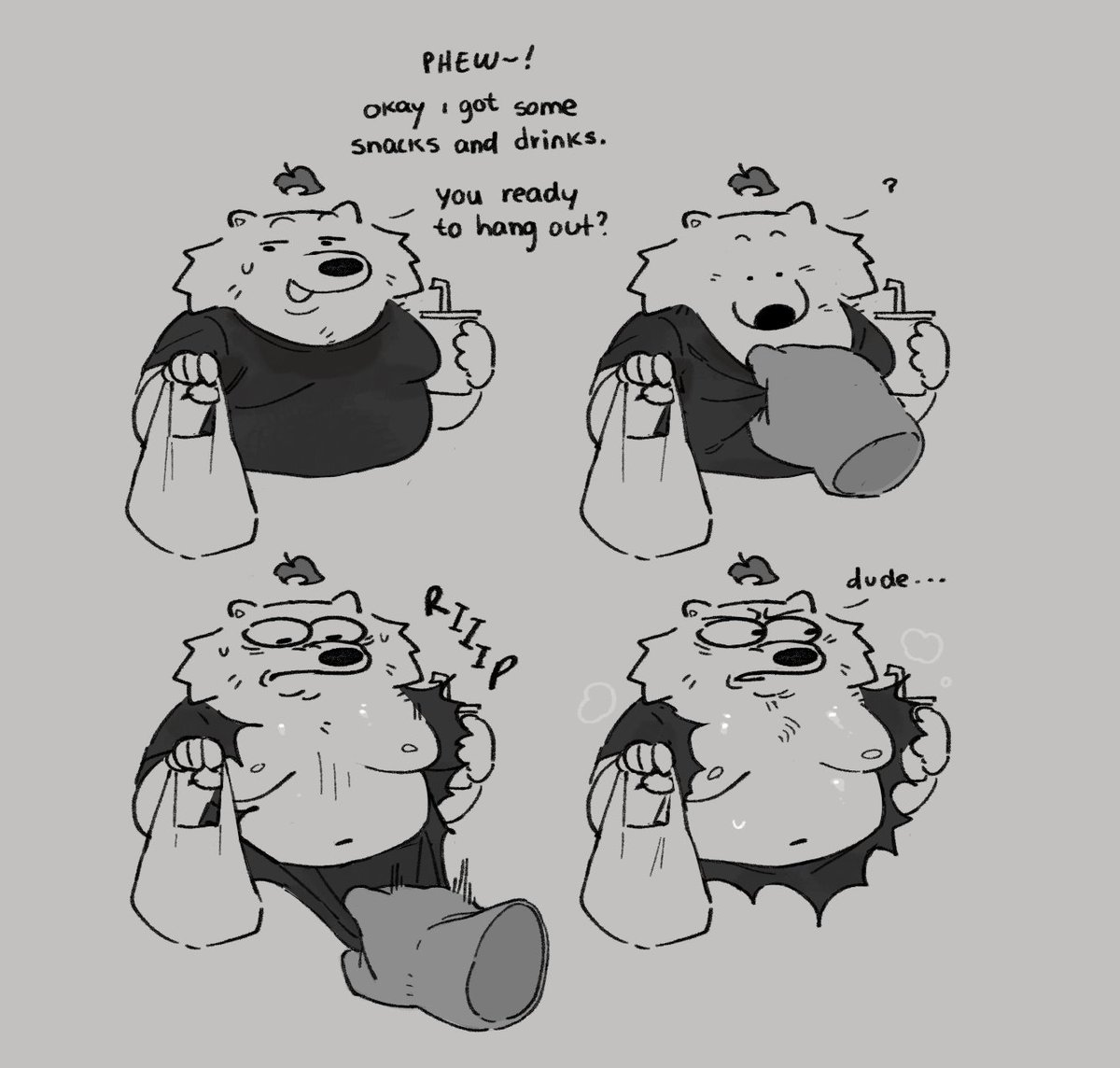 He just wanted to hang out 💧