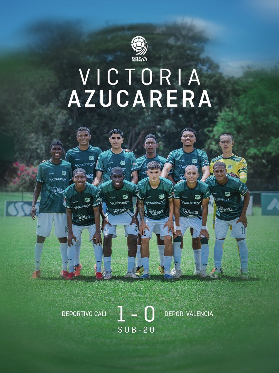 ¡Victoria Verdiblanca! 💚
Nuestra Cantera se impuso 1-0 ante Depor Valencia, por la fecha 4 del Grupo C en la Supercopa Juvenil FCF. Gol de Juan José Gómez Miranda. ¡Seguimos firmes! 💪⚽