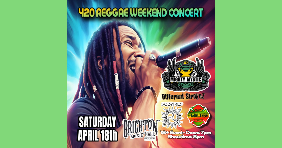 DON'T MISS <a href="/MightyMystic/">Mighty Mystic</a>'s 420 REGGAE WEEKEND CONCERT!! 🔥 He's taking over on Saturday, April 18th with Different Strokez, Solgyres, and DJ Maltese. Limited tickets remain, secure yours now! 🎟️: bit.ly/4ceAzoz