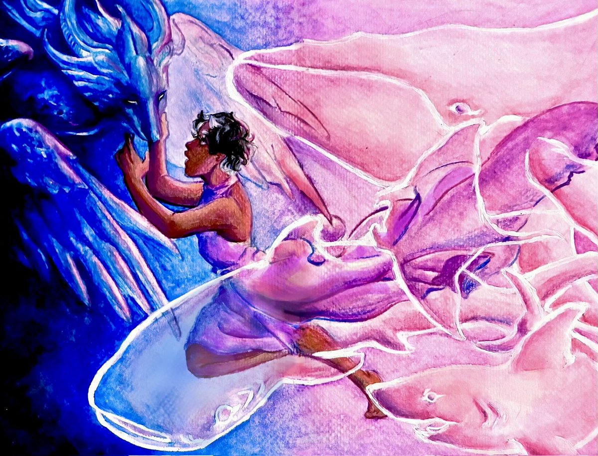 Mi niña Ramé #WatercolorArt #artㅤㅤㅤㅤ