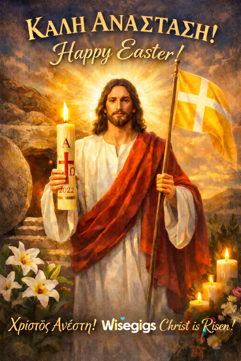 NickLagios's tweet image. Happy Easter to everyone! Wishing you and your loved ones light, peace, health, and hope.

#HappyEaster #EasterWishes #ChristIsRisen #Wisegigs