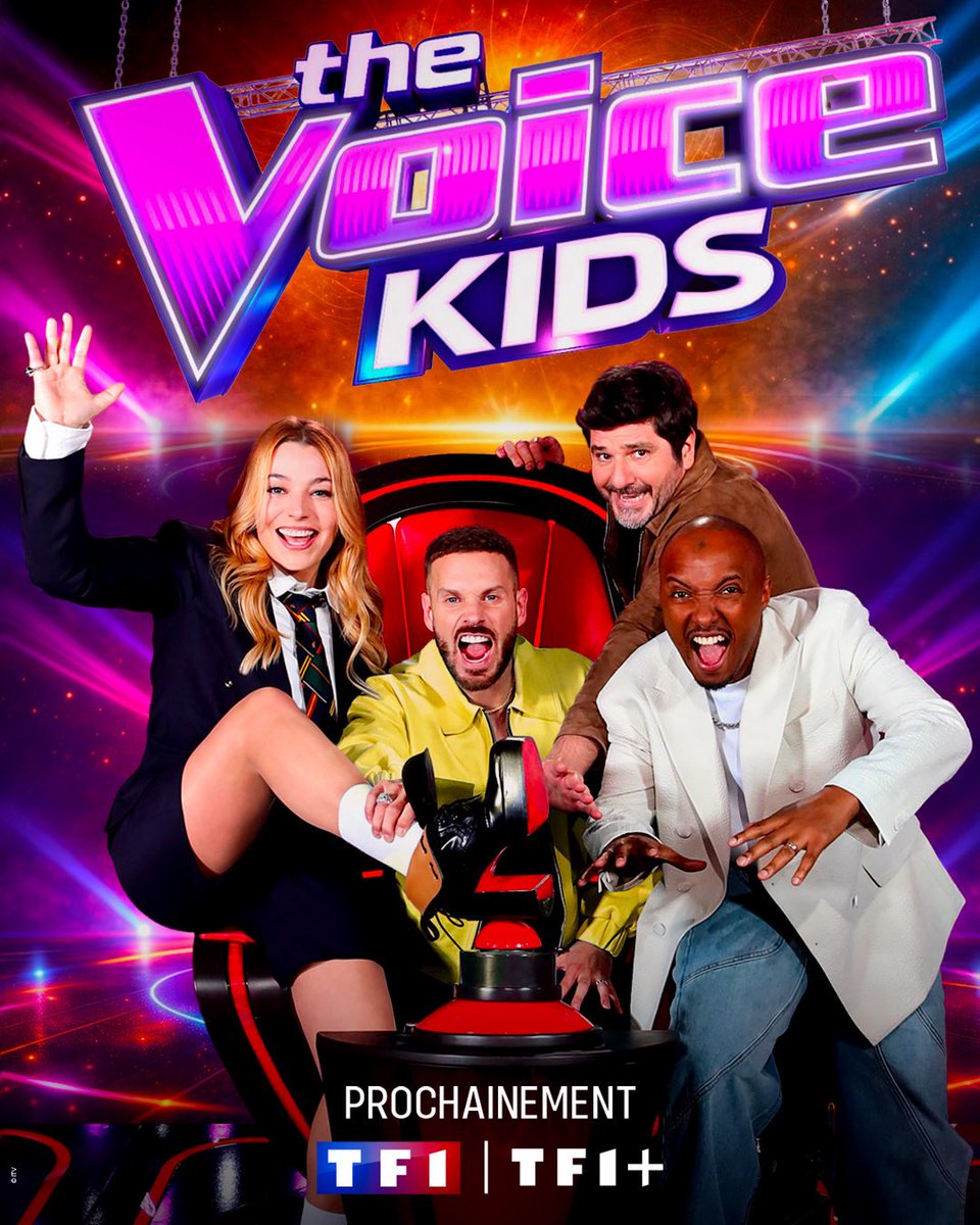 VOICI LES COACHS DE THE VOICE KIDS 2026 !

#TF1 a annoncé qu’il n’y aura aucun changement chez les coachs pour la prochaine saison de #thevoicekids. <a href="/Sopranopsy4/">Soprano</a>, <a href="/MPokora/">Matt Pokora</a>, <a href="/jesuissanta999/">SANTA</a> et <a href="/patrickfiorioff/">Patrick Fiori</a> retrouveront leur fauteuil rouge. Diffusion dans qqes mois sur TF1 !