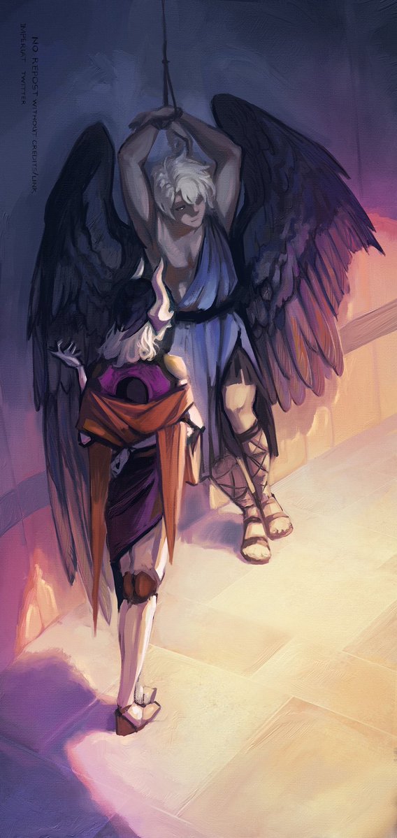 i_imperiat's tweet image. I don’t really like this artwork that much, but I wanna save the idea, so maybe I’ll redo this someday, but for now it is what it is!

#phainon #lygus #honkaistarrail